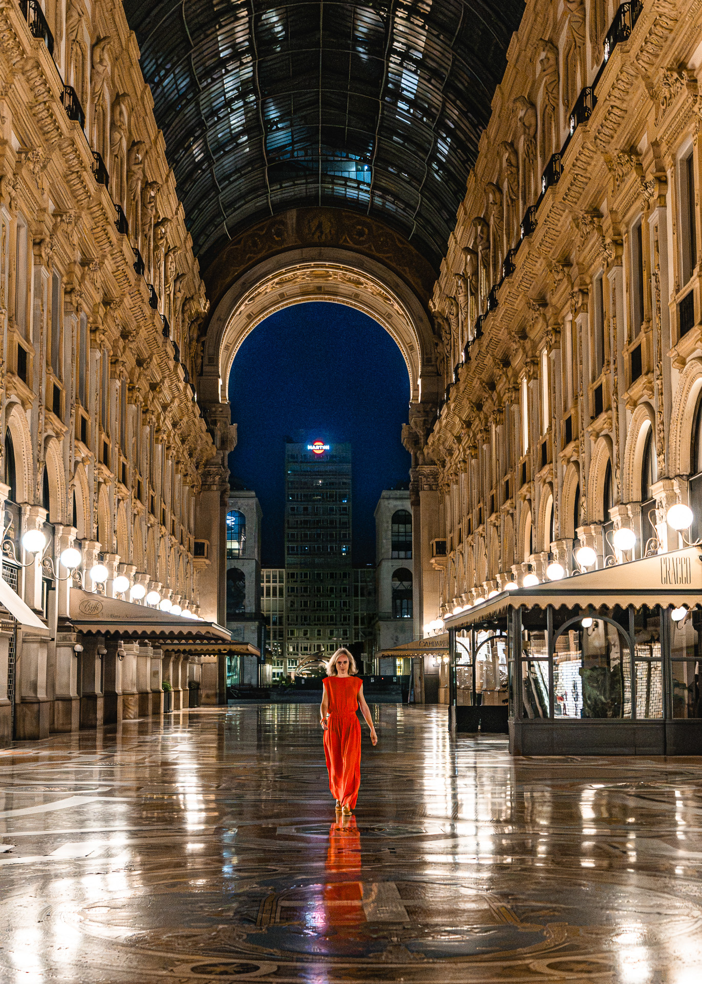 Servizio fotografico in Galleria Vittorio Emanuele, Milano