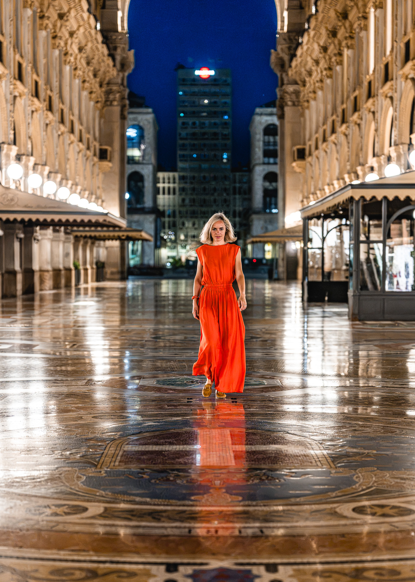 Servizio fotografico in Galleria Vittorio Emanuele, Milano