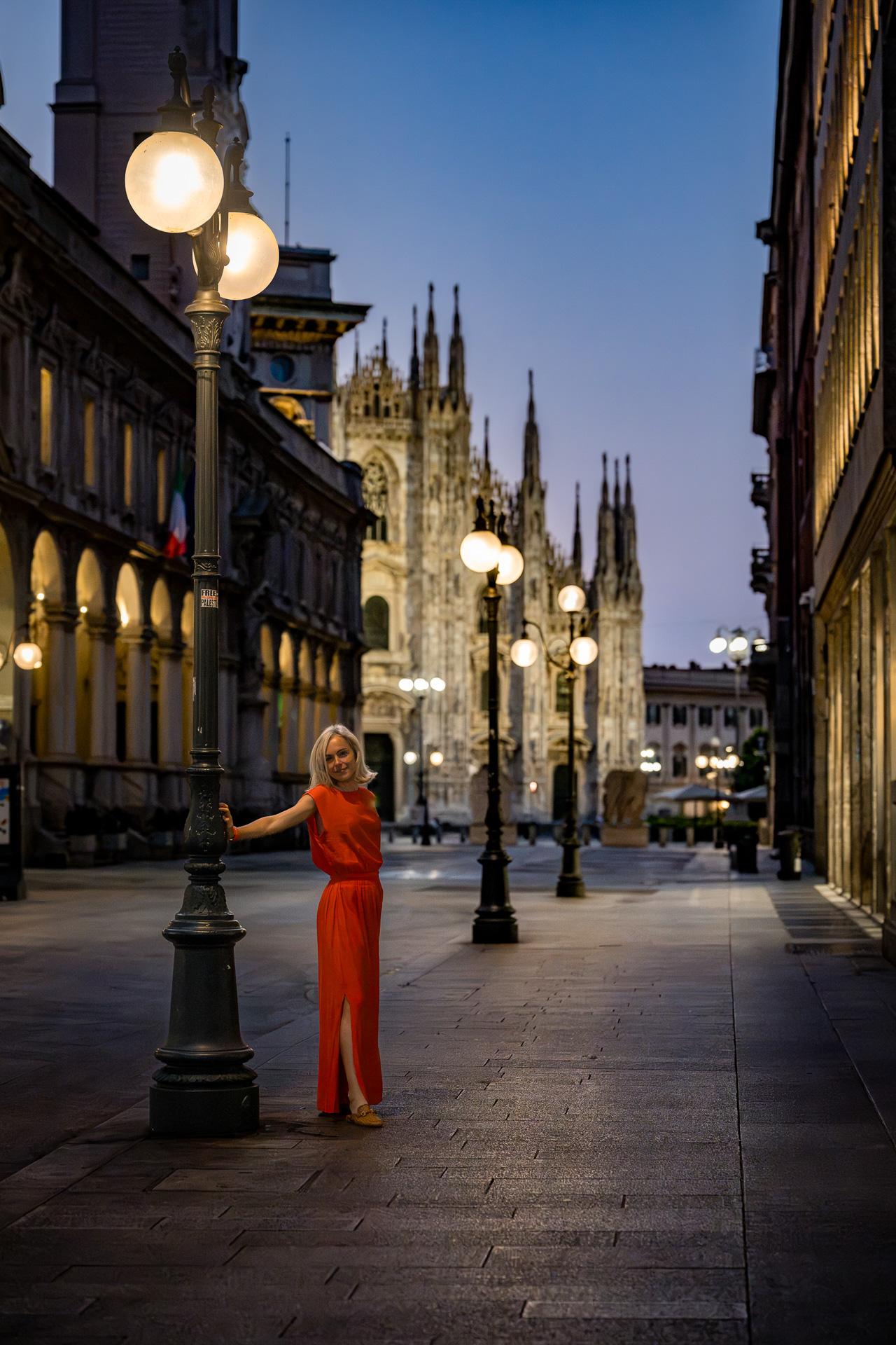 Servizio fotografico in Galleria Vittorio Emanuele, Milano