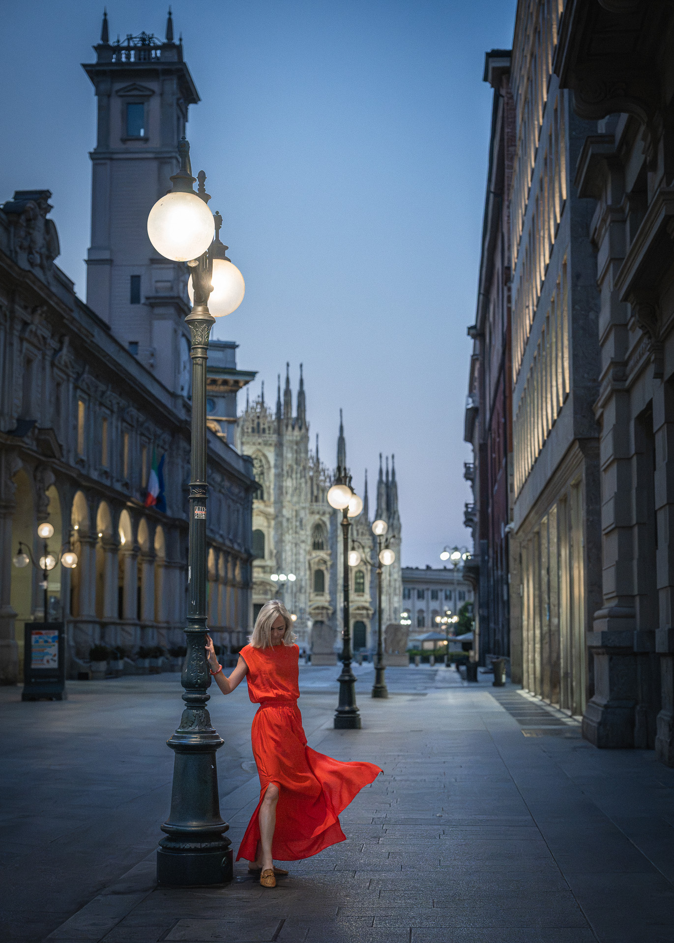 Servizio fotografico in Galleria Vittorio Emanuele, Milano